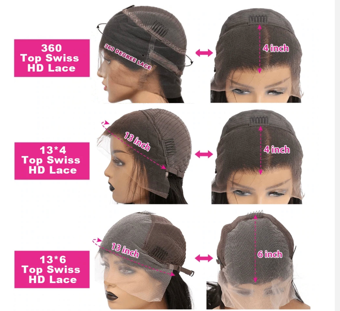 TOP VIRGIN Full Lace Frontal Wigs 13*4